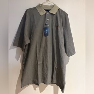 NWT Ashworth Men’s Polo Striped Shirt Size Large